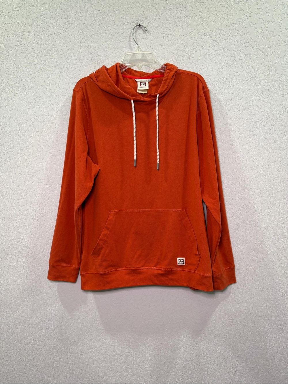 Avalanche Men's Orange Crewneck Hoodie Pullover - L